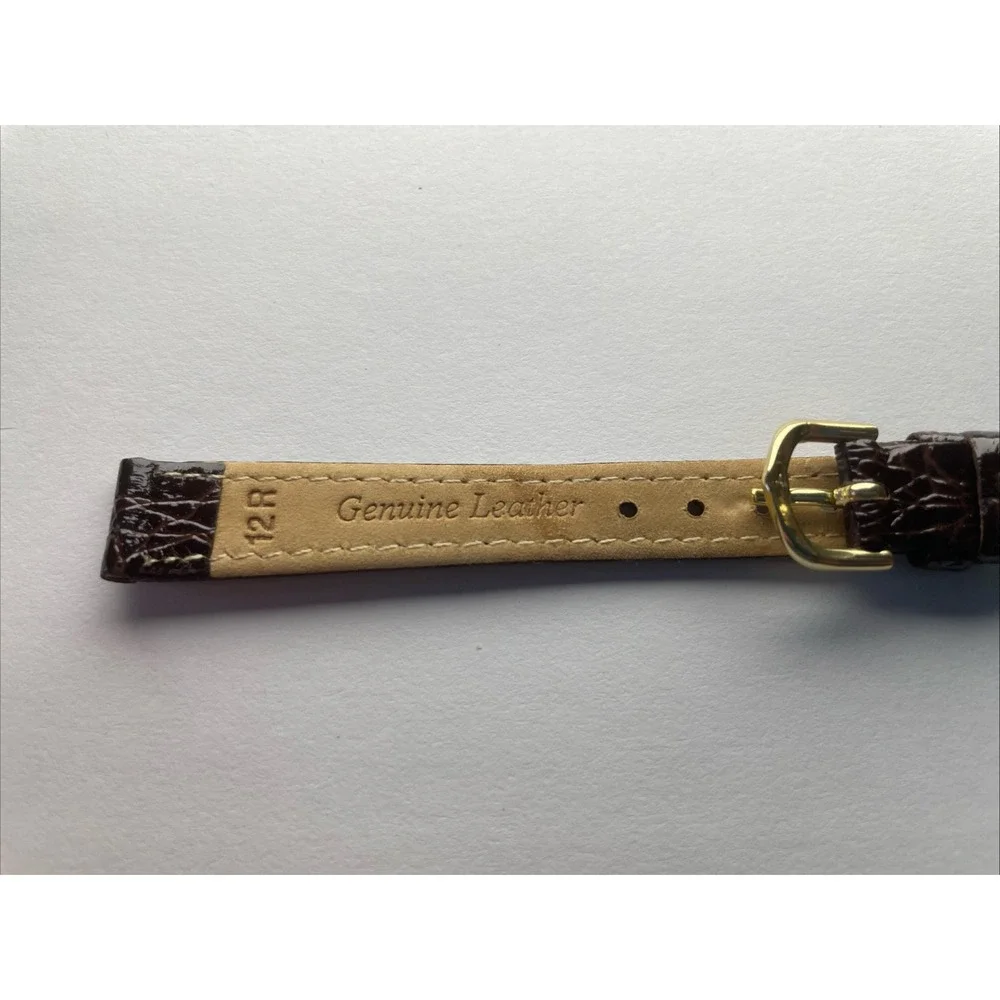 Band-it 12mm Brown Crocodile Grain Watch‎ Band